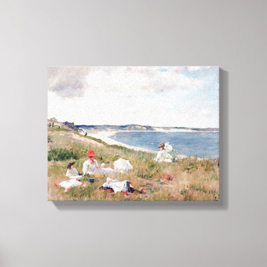 Openingstijden door William Merritt Chase Canvas Afdruk (Voorkant)