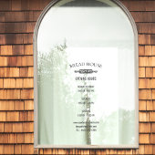 Openingstijden Lokale bakkerij Raamsticker