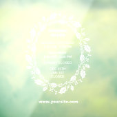 Openingstijden Raam Sticker, Kerstmis, Raamsticker (Vel 3)