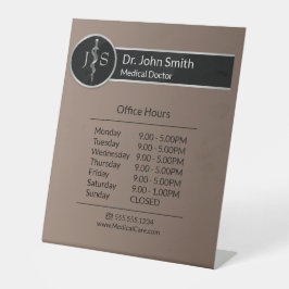 Openingstijden van de kringloop reclamebord met voetstuk