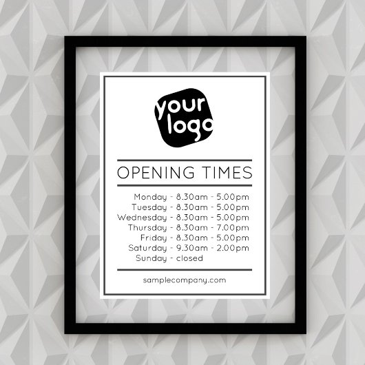  openingstijden voor Logo- en tekstbedrijven Perfect Poster