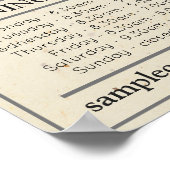 openingstijden voor Logo- en tekstbedrijven Poster (Hoek)