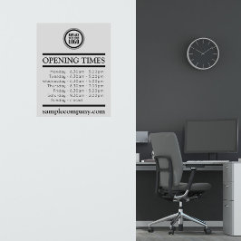  openingstijden voor Logo- en tekstbedrijven Sticker