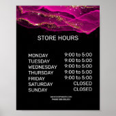 Openingstijden winkel poster (Voorkant)