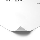 Openingstijden | Zakelijk logo Openingstijden Mode Poster (Hoek)