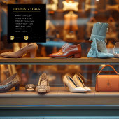 Openingstijden Zakelijke openingstijden Zwart goud Raamsticker