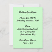  openingsuitnodigingen voor feestdagen kaart (Achterkant)