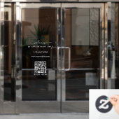 Openingsuren Afspraak Welkom Raamsticker (Kantoordeur)