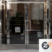 Openingsuren Afspraak Welkom Raamsticker (Kantoordeur)