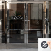 Openingsuren Eenvoudig Professioneel Zakelijk Logo Raamsticker (Kantoordeur)