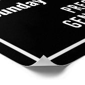 Openingsuren Prijslijst Poster (Hoek)