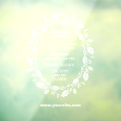 Openingsuren Raam Sticker, Kerstmis, Raamsticker (Vel 3)