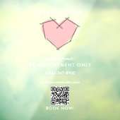 Openingsuren Zakelijke Afspraak Alleen Bobby Pins Raamsticker (Vel 3)