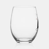 Openlucht Patio Wijn Quote met Cat Wijnglas Zonder Voet (Rechts)