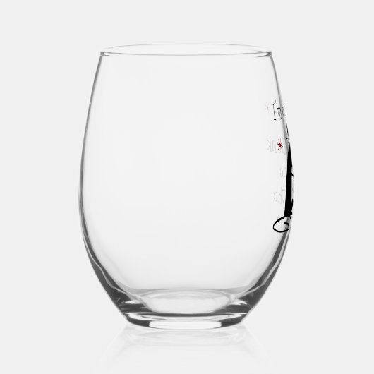 Openlucht Patio Wijn Quote met Cat Wijnglas Zonder Voet (Rechts)