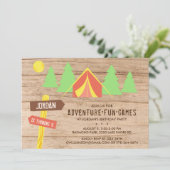 Openluchtavontuur in Bossen in strijd met de geboo Kaart (Staand voorkant)