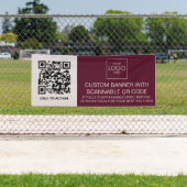 Openluchtgebeurtenis signage met QR-Adverteren cod Spandoek (Insitu)