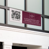 Openluchtgebeurtenis signage met QR-Adverteren cod Spandoek (Buitenkant Gebouw)