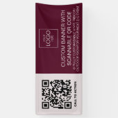 Openluchtgebeurtenis signage met QR-Adverteren cod Spandoek (Verticaal)