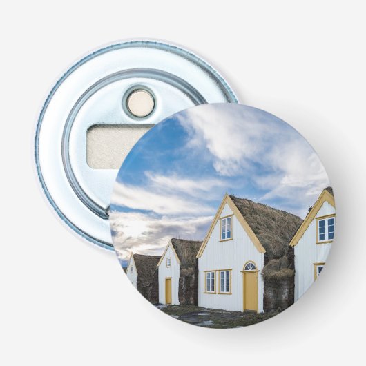 Openluchtmuseum van Glaumbaer Button Flesopener (Voorkant)