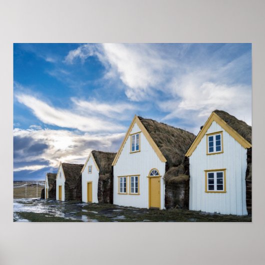 Openluchtmuseum van Glaumbaer Poster (Voorkant)