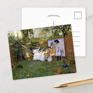 openluchtontbijt William Merritt Chase Briefkaart