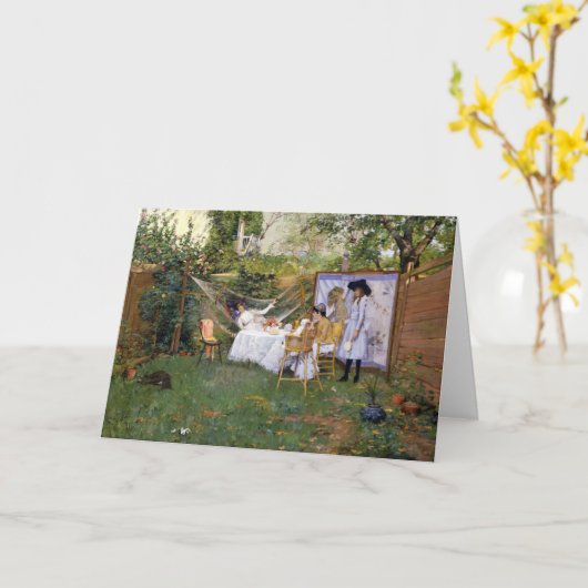 openluchtontbijt | William Merritt Chase Kaart (Gele Bloem)