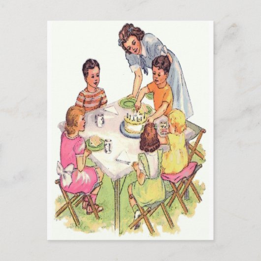  openluchtpartij uitnodiging briefkaart (Voorkant)