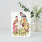  openluchtpartij uitnodiging briefkaart (Staand voorkant)