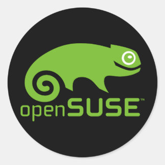 openSUSE-Sticker Ronde Sticker