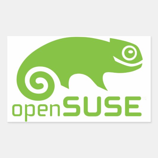openSuzie Linux-Logo Rechthoekige Sticker (Voorkant)
