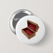 OpenTreasureChest100309 Ronde Button 5,7 Cm (Voorkant /achterkant)