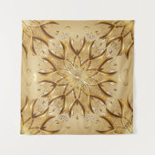 Openwerk gouden, oosterse schets textuur. wandkleed (Voorkant (horizontaal))