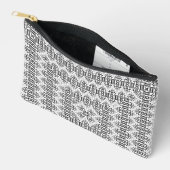 Openwork squares art deco retro black white etui (Open)