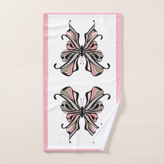 Openwork vlinder bad handdoek (Handdoek)