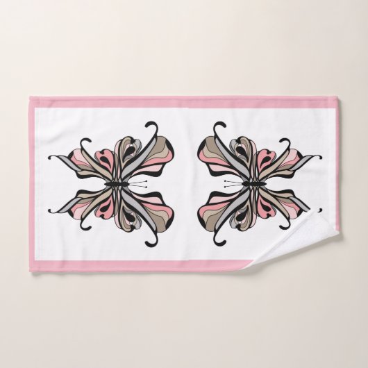 Openwork vlinder bad handdoek (Handdoek)