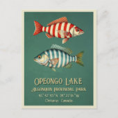Opeongo Lake Ontario Canada viskaart Briefkaart (Voorkant)