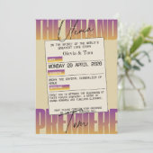 Opera Aesthetic Wedding Kaart (Staand voorkant)