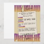 Opera Aesthetic Wedding Kaart (Voorkant / Achterkant)