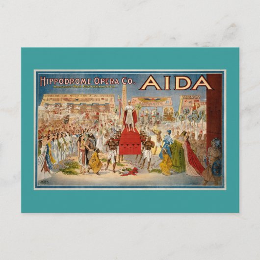 Opera Aida Artwork Briefkaart (Voorkant)