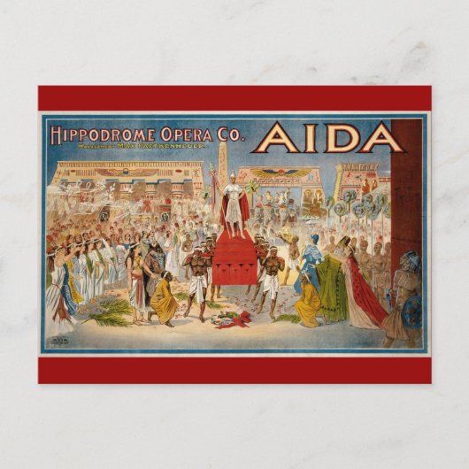  Opera Aida Artwork Briefkaart (Voorkant)
