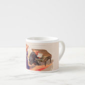 Opera and Expresso - Anthropomorphic Singing Pig Espresso Kop (Voorkant rechts)