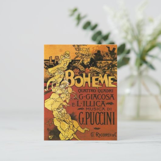 opera art briefkaart (Staand voorkant)