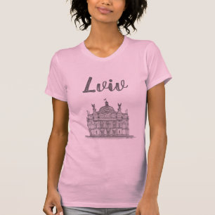 Opera + Ballet Theater, Lviv, Oekraïne T-shirt