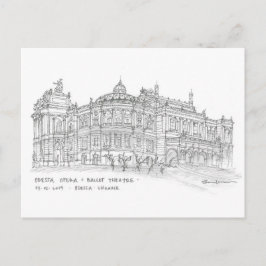 Opera + Ballet Theater, Odessa, Oekraïne Briefkaart
