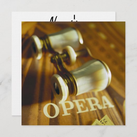 Opera Binoculars Kaart (Voorkant / Achterkant)