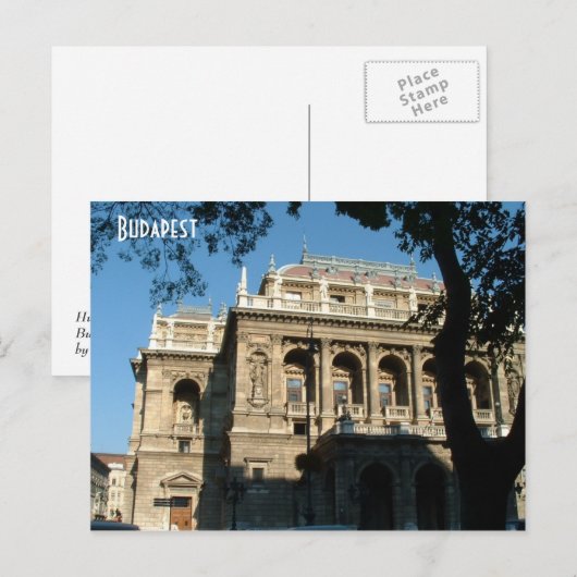 Opera Briefkaart (Voorkant / Achterkant)
