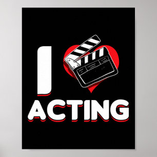 Opera Broadway Stage Actor Theater Actrress I Love Poster
