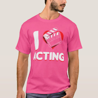 Opera Broadway Stage Actor Theater Actrress I Love T-shirt