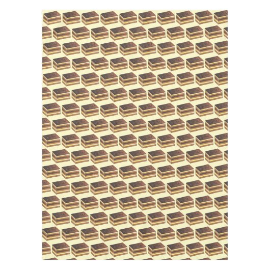 Opéra Cake Bruiloft Feest Afternoon Tea Party Tafelkleed (Voorkant)